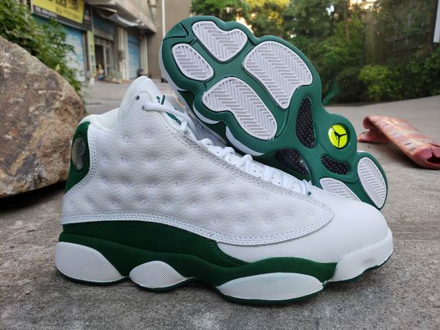 Air Jordan 13 Men's Basketball Shoes White Green AJ13-84